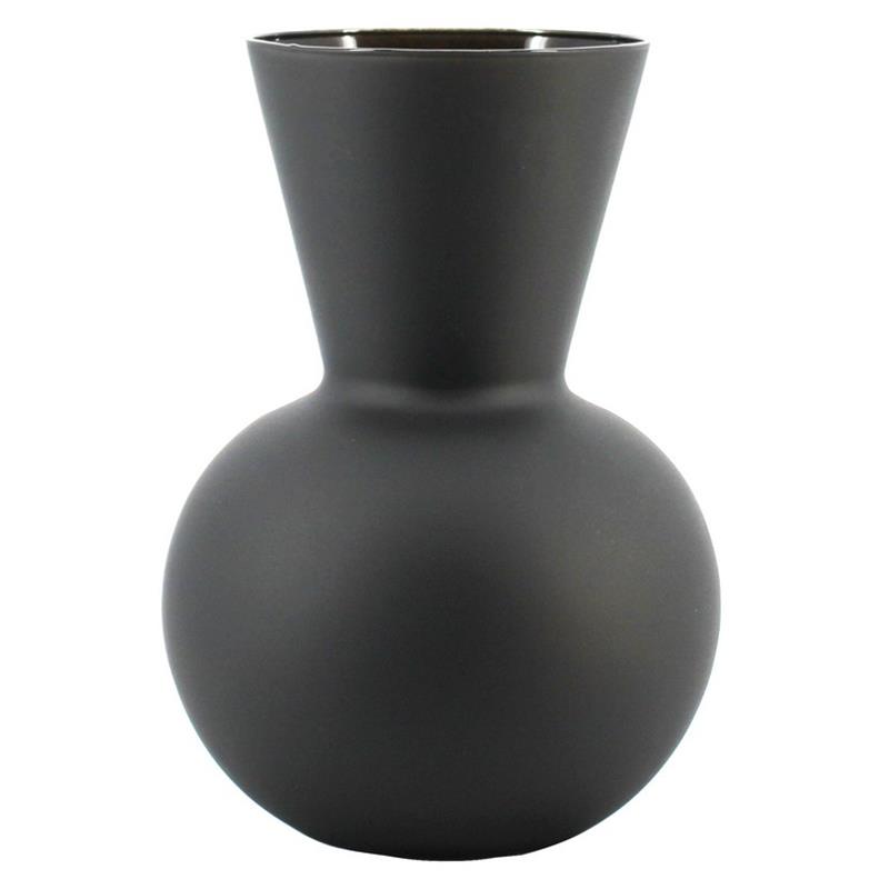 Florero Elly d11.5/16 a23cm negro mate