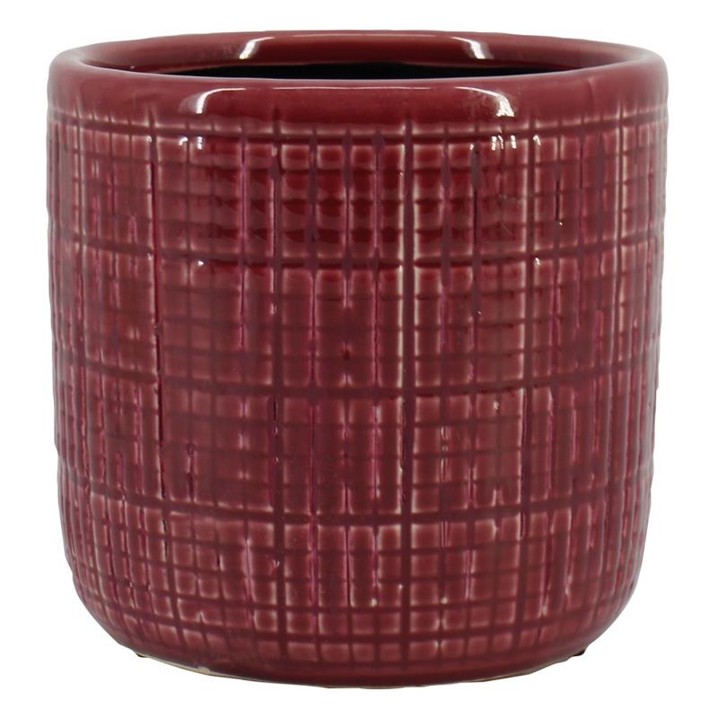 Pot Rome d13.2 h12.5cm red es/12