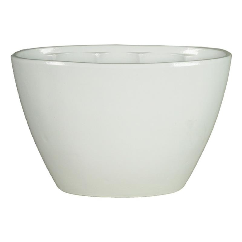 Pot Eef oval 32x14.5x22.5cm white 2x es/12
