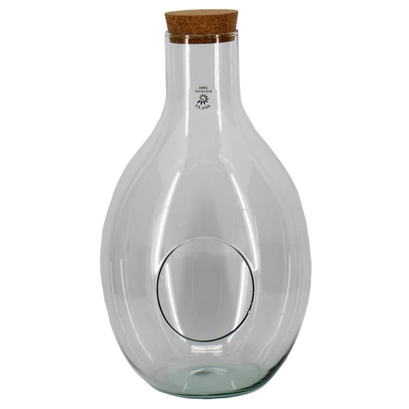 Decorative bottle Garden d10.5/30 h48.5cm w/cork