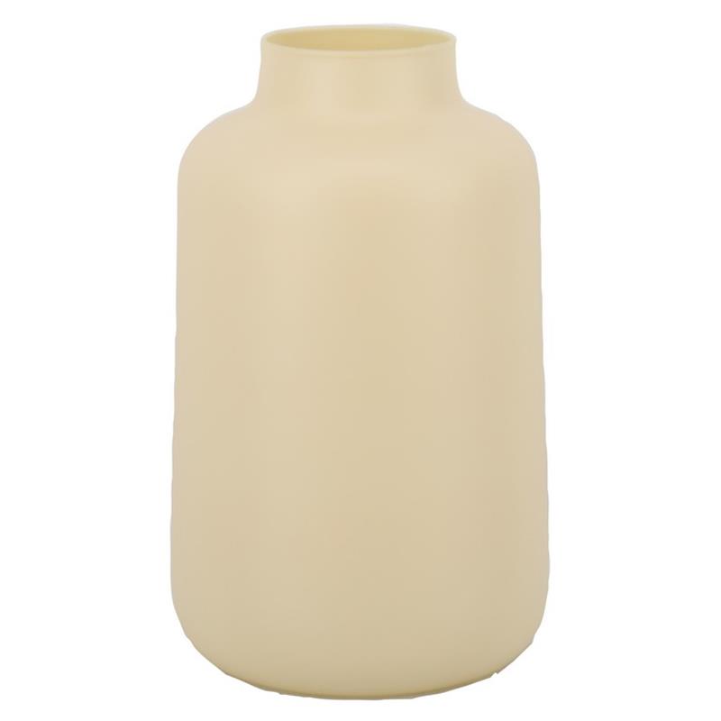 Glass Thea d9/20 h30cm ivory matte