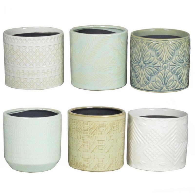 Pot Monza d13.2 h12.5cm 6ass es/12