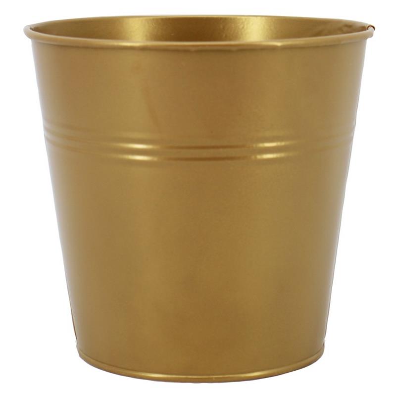 Bucket Bordeaux zinc d13 h12.5cm gold es/12