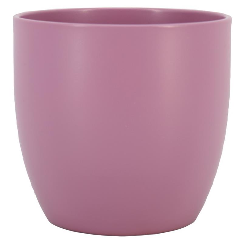 Pot Basel d12 h10cm fuchsia mat es/10.5