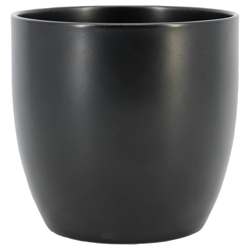 Pot Basel d10 h8cm noir mat es/8.5