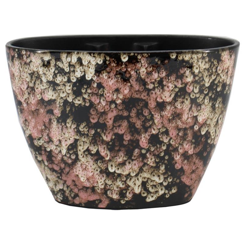 Pot Almada ovale 32X15X22cm rose 2x es/12