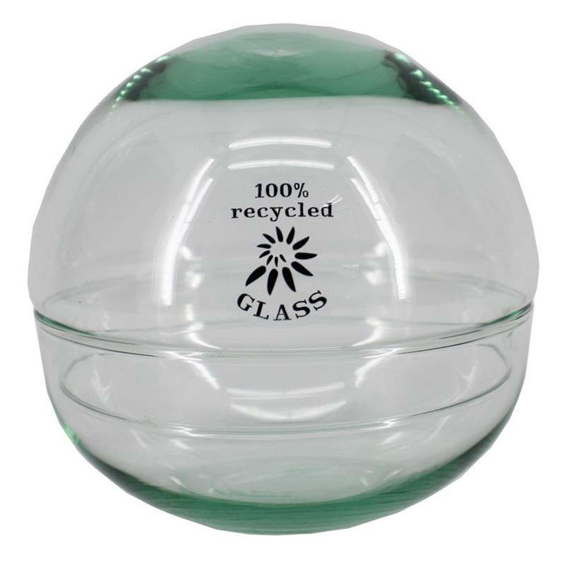 Glass ball 2-part d12 h12cm