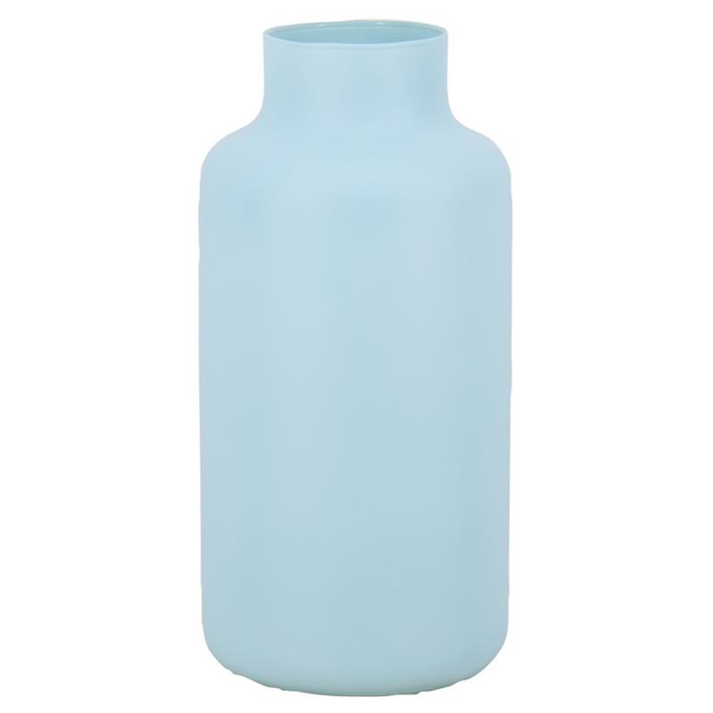 Vase Milan d8.5/15 h25cm blue matte