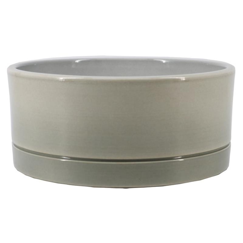 Coupe Lynn d22.5 h10.5cm vert brumeux