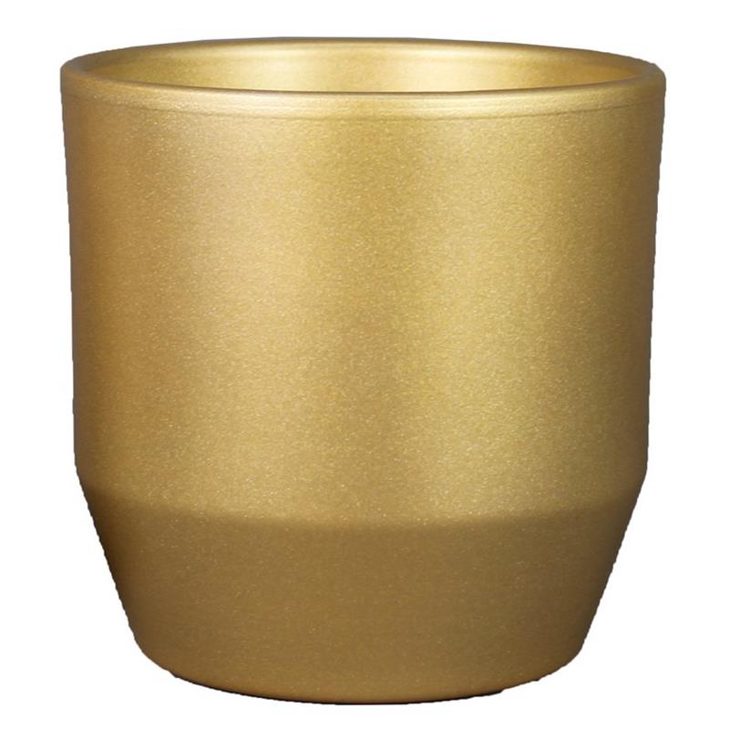 Pot Joly d13.5 h13.3cm perle d or es/12