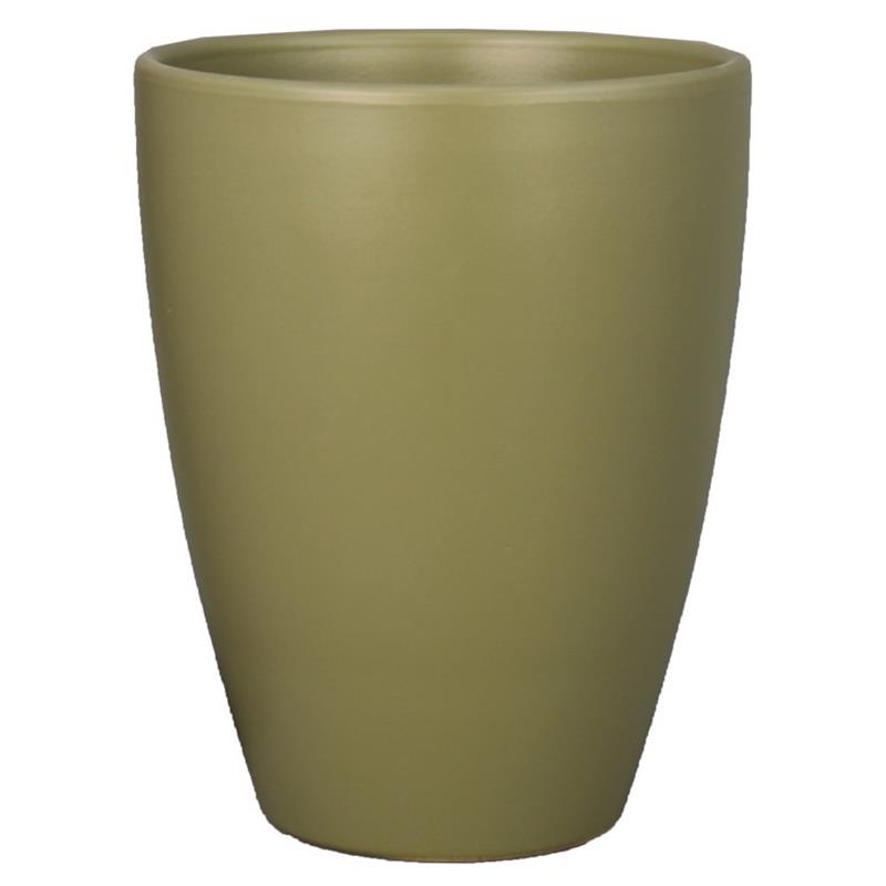Vase Boule d13.5 h17cm vert armée mat es/12