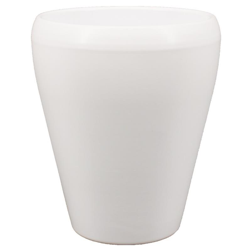 Vase Liv d14 h17cm blanc mat es/12