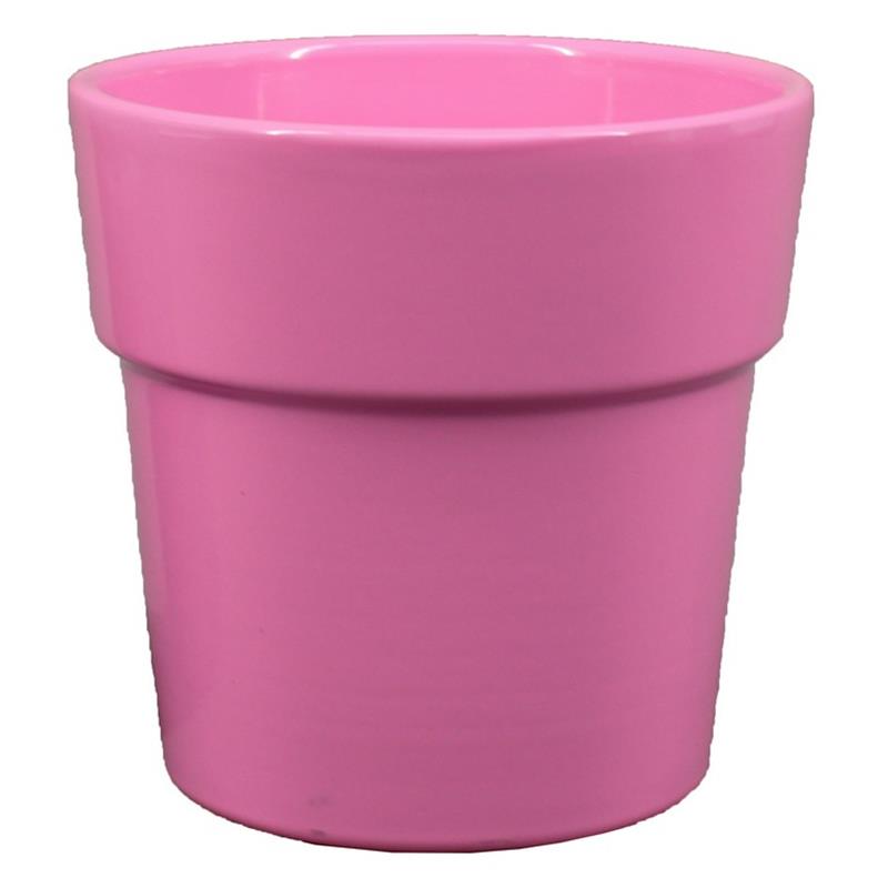 Pot Rim d13.5 h12.5cm rose foncé mat es/12