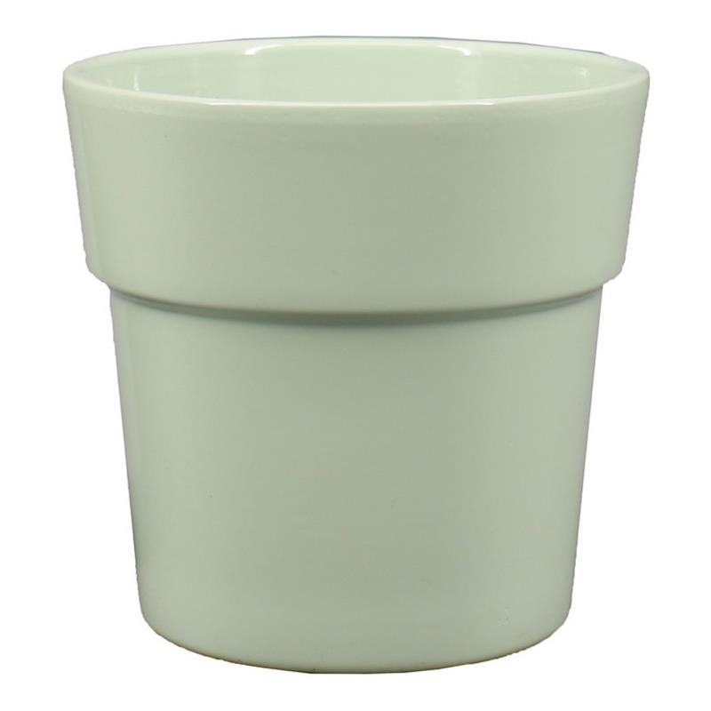 Pot Rim d13.5 h12.5cm vert menthe es/12