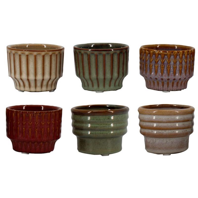 Pot Nassau d7.4 h6cm 6ass es/6