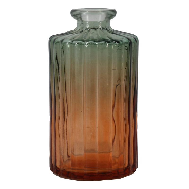 Bouteille décorative Vilnius d3.3/6.5 h12.5cm brun/vert