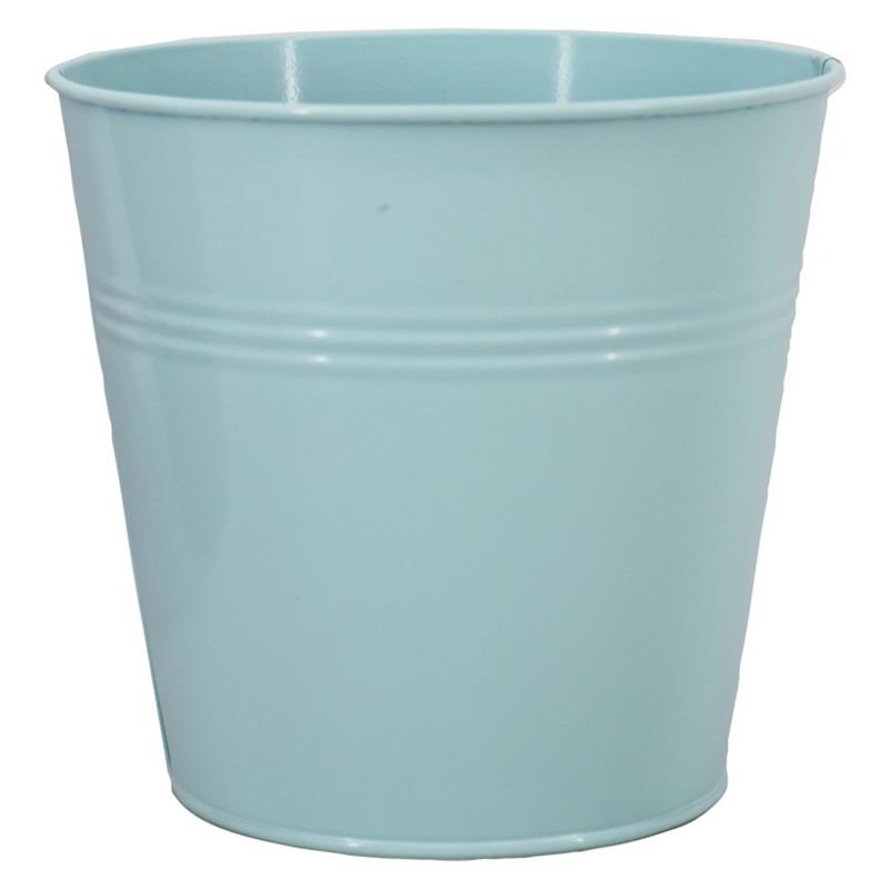 Seau Bordeaux zinc d17.8 h17cm bleu mat es/17