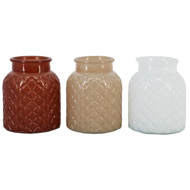 Vase Zagreb d9.5/13 h16cm 3ass Classic