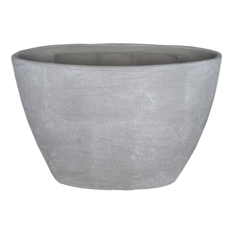 Pot Eef oval 32x14.5x22.5cm cement 2x es/12