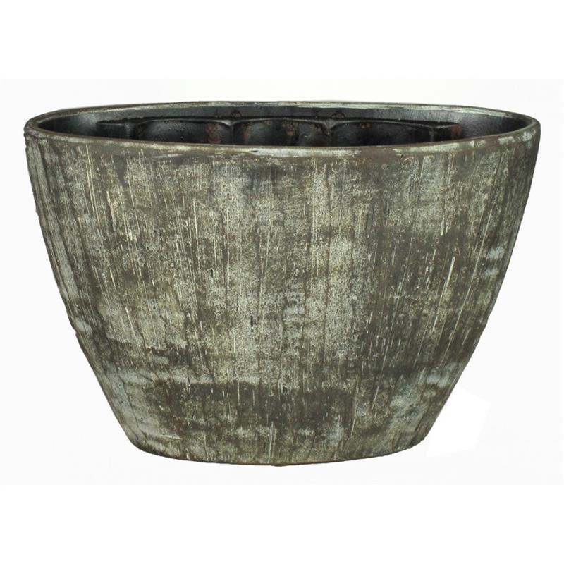 Pot Congo oval 32x14.5x22.5cm brown