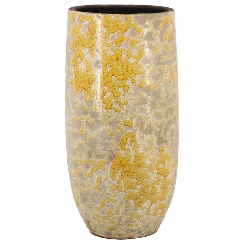 Vase Luuk d18 h35cm ochre