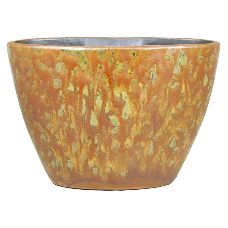 Pot Mason ovaal 32x15x22cm terra 2x es/12