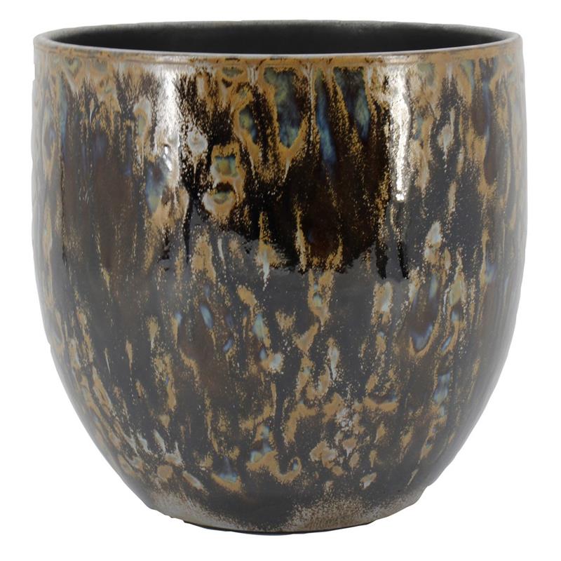 Pot Mason d28 h28cm pauwblauw