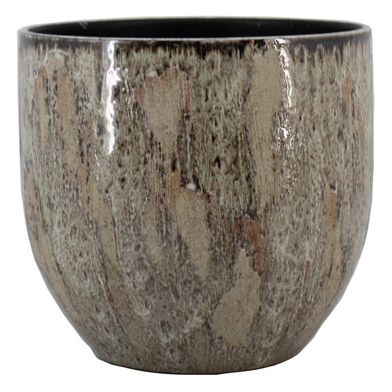 Pot Ortigo d14 h13cm taupe