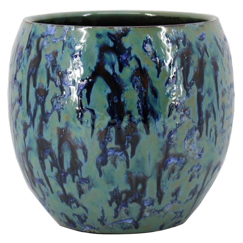 Pot Arcos d31/34 h34cm blauw