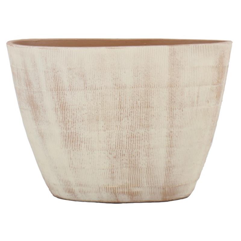 Pot Abby ovale 33x16.5x23cm saumon