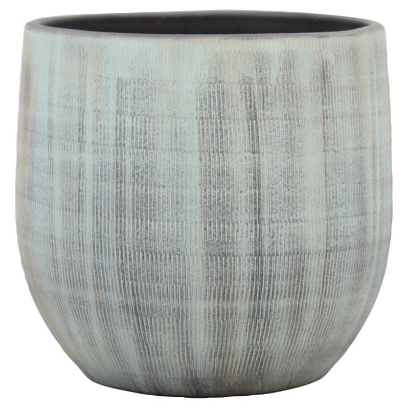 Pot Abby d27 h25cm bleu