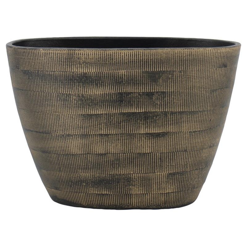 Pot Abby ovaal 33x16.5x23cm goud