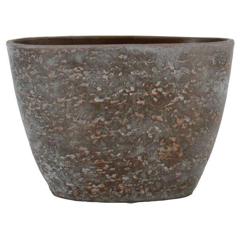 Pot Sintra oval 33x16.5x23cm brown