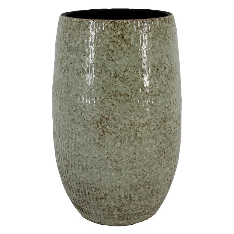 Vaas Olivier d22 h40cm groen