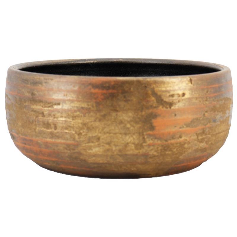 Schaal Funchal d34 h15cm goud