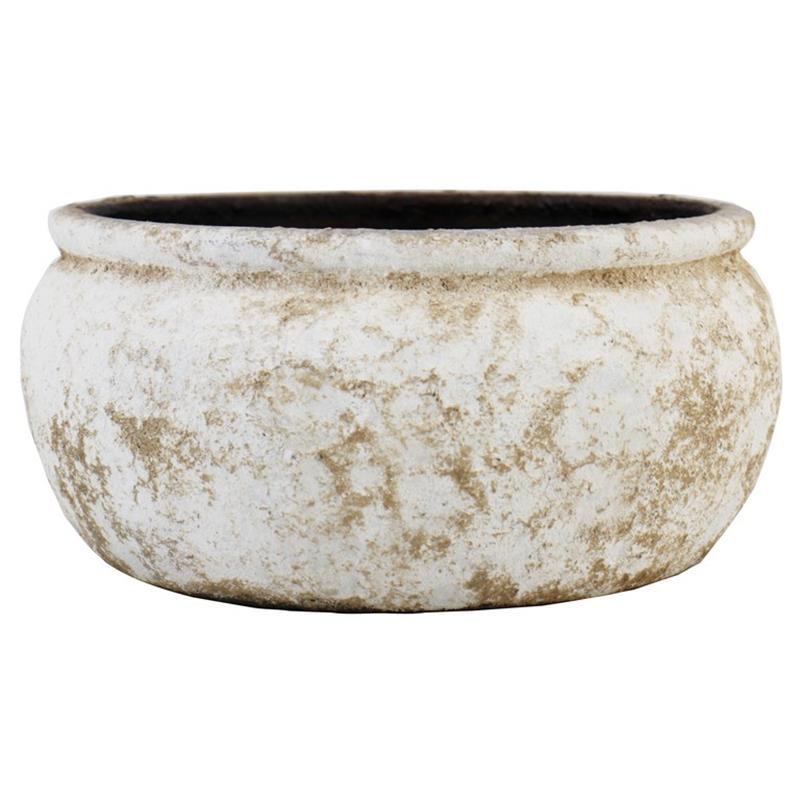 Schaal Vales d25/29 h14cm antiek wit