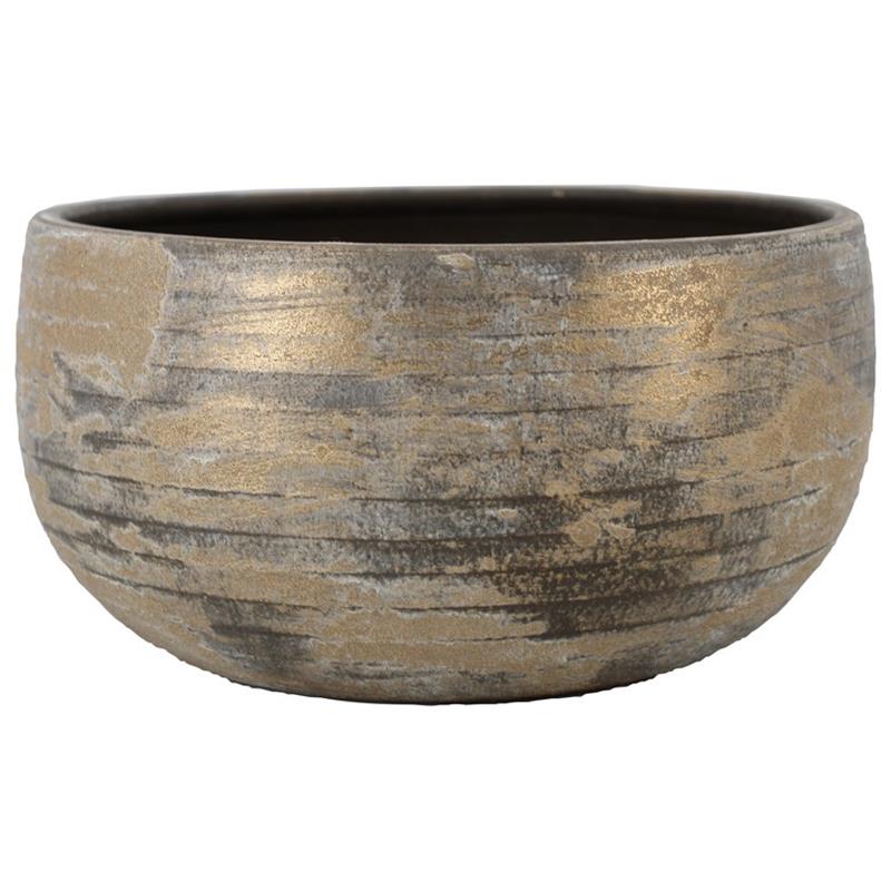 Schaal Funchal d29 h14cm bruin