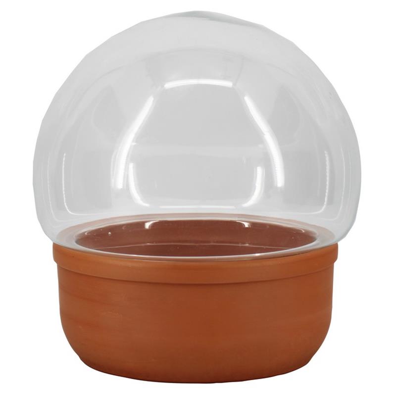 Vase boule avec TC coupe d25 h23.5cm