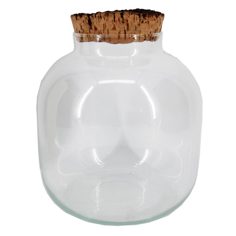 Glas Mensa d10/19 h21cm m/kurk oud