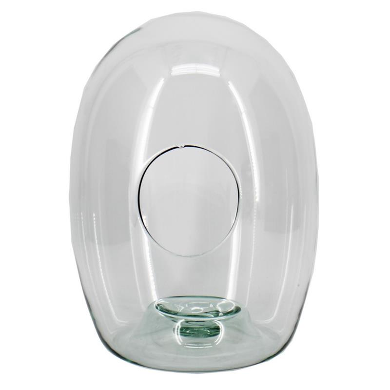 Ei van glas d23 h30cm (gat 10cm)