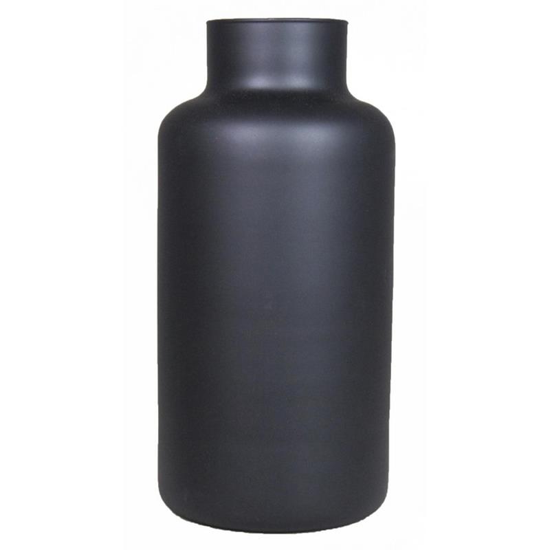 Vase Milan d8.5/15 h30cm black matte