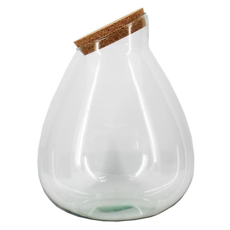 Glas Drop d16/34 h38/45cm m/kurk