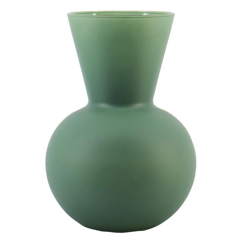 Glass Elly d20/30 h40cm green matte