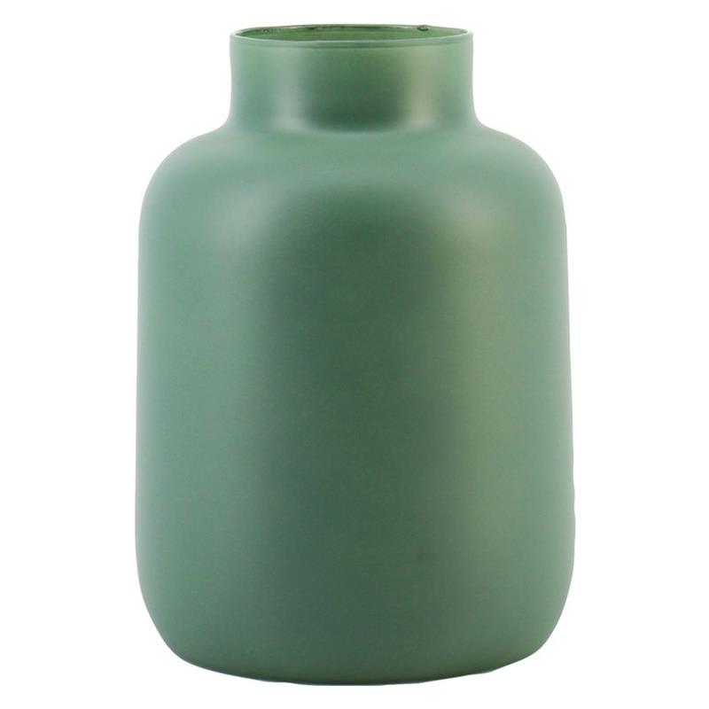 Glass Thea d8/15 h20cm green matte