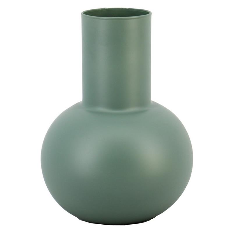 Glass Maureen d8/20 h24cm green matte