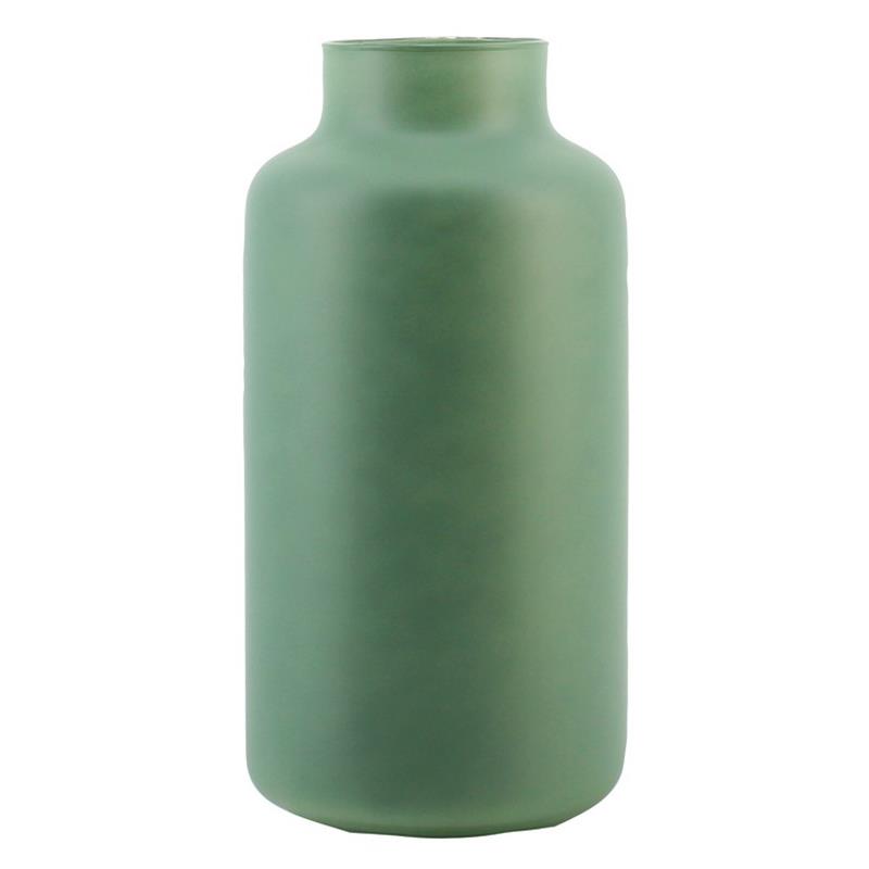 Vase Milan d8.5/15 h25cm green matte