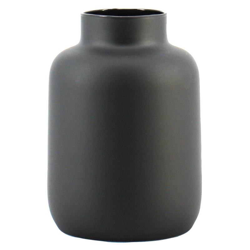 Glass Thea d8/15 h20cm black matte