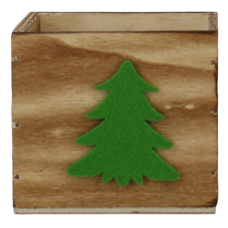 Bois sapin vert 9x9x8cm
