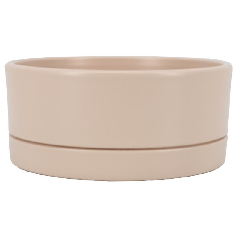 Schaal Lynn d18.5 h9cm ivoor mat