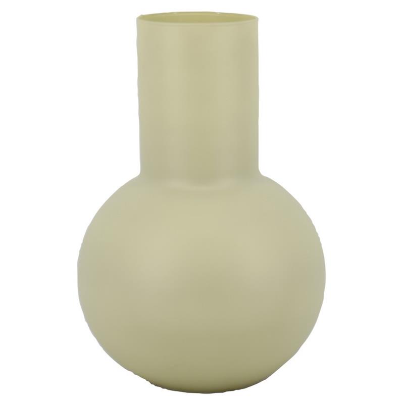 Glass Maureen d8/20 h24cm kaki matte